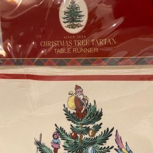 🎄Brand New Spoke Christmas Tree Tartan 90" Table Runner🌟